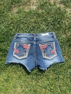 Vintage Vigoss lowrise embroidered denim shorts authentic y2k/2000s